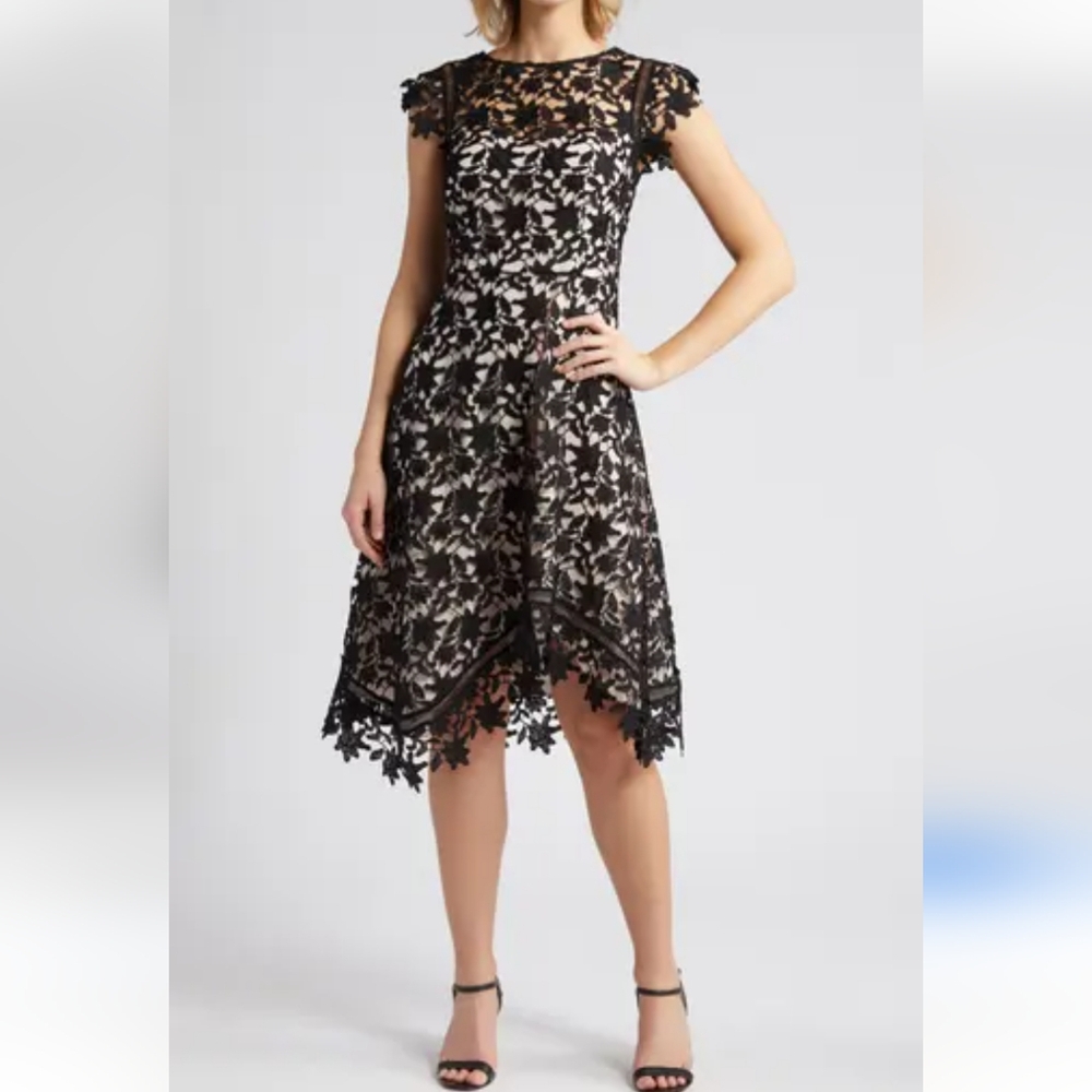 Elegant Black Lace Skirt